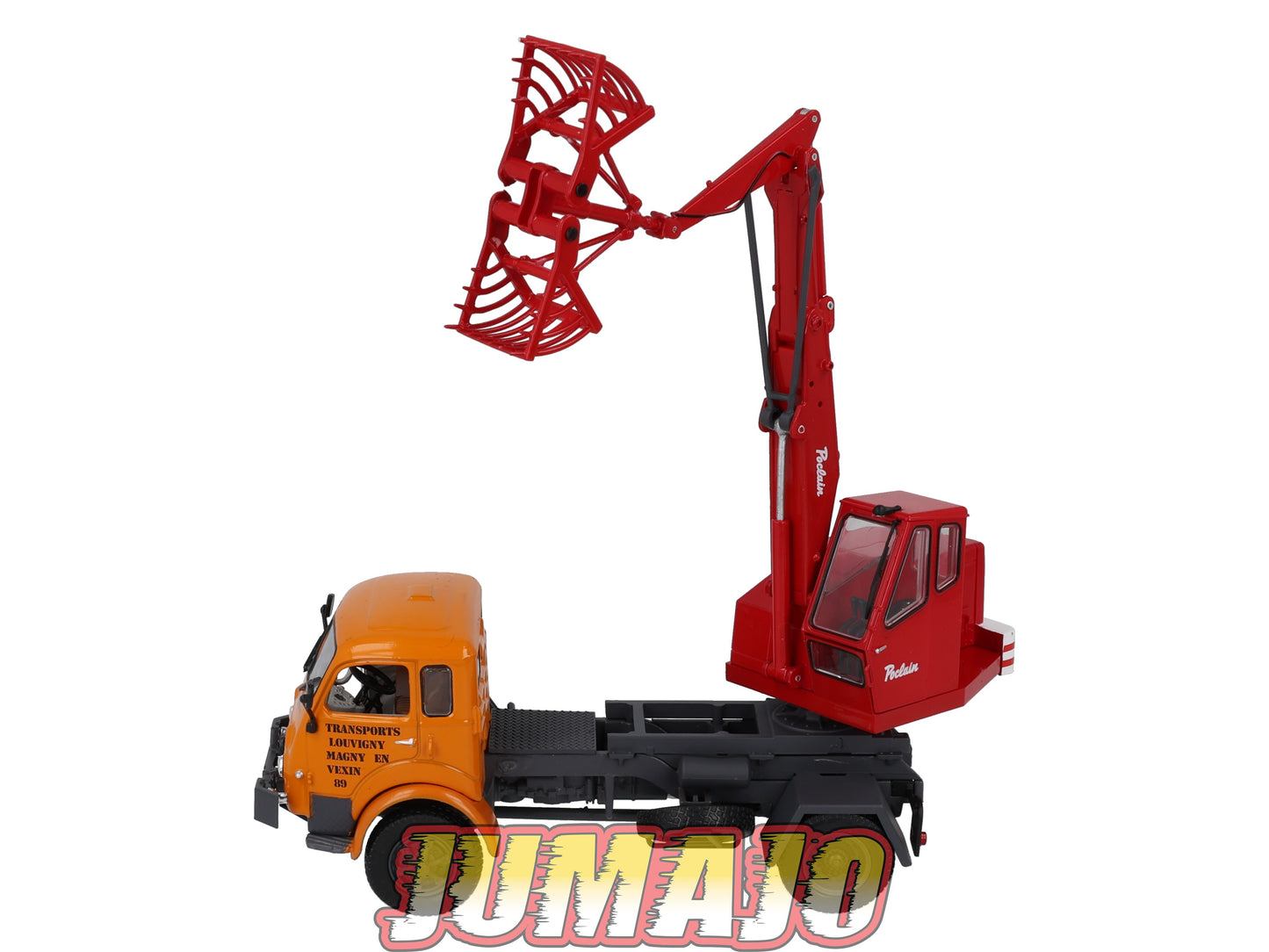 SAV3 CAMIONS 1/43 altaya IXO SAVIEM LRS R 4154 avec grue Poclain