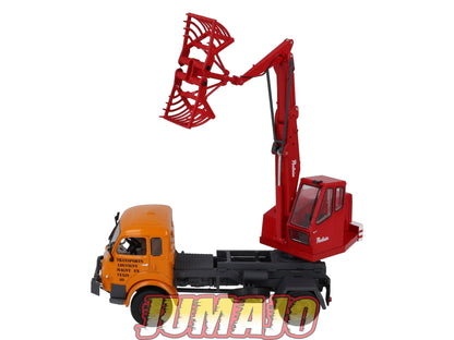 SAV3 CAMIONS 1/43 altaya IXO SAVIEM LRS R 4154 avec grue Poclain