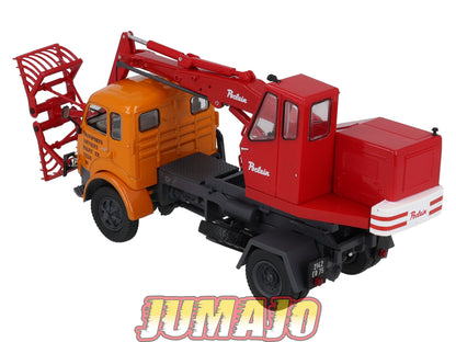 SAV3 CAMIONS 1/43 altaya IXO SAVIEM LRS R 4154 avec grue Poclain