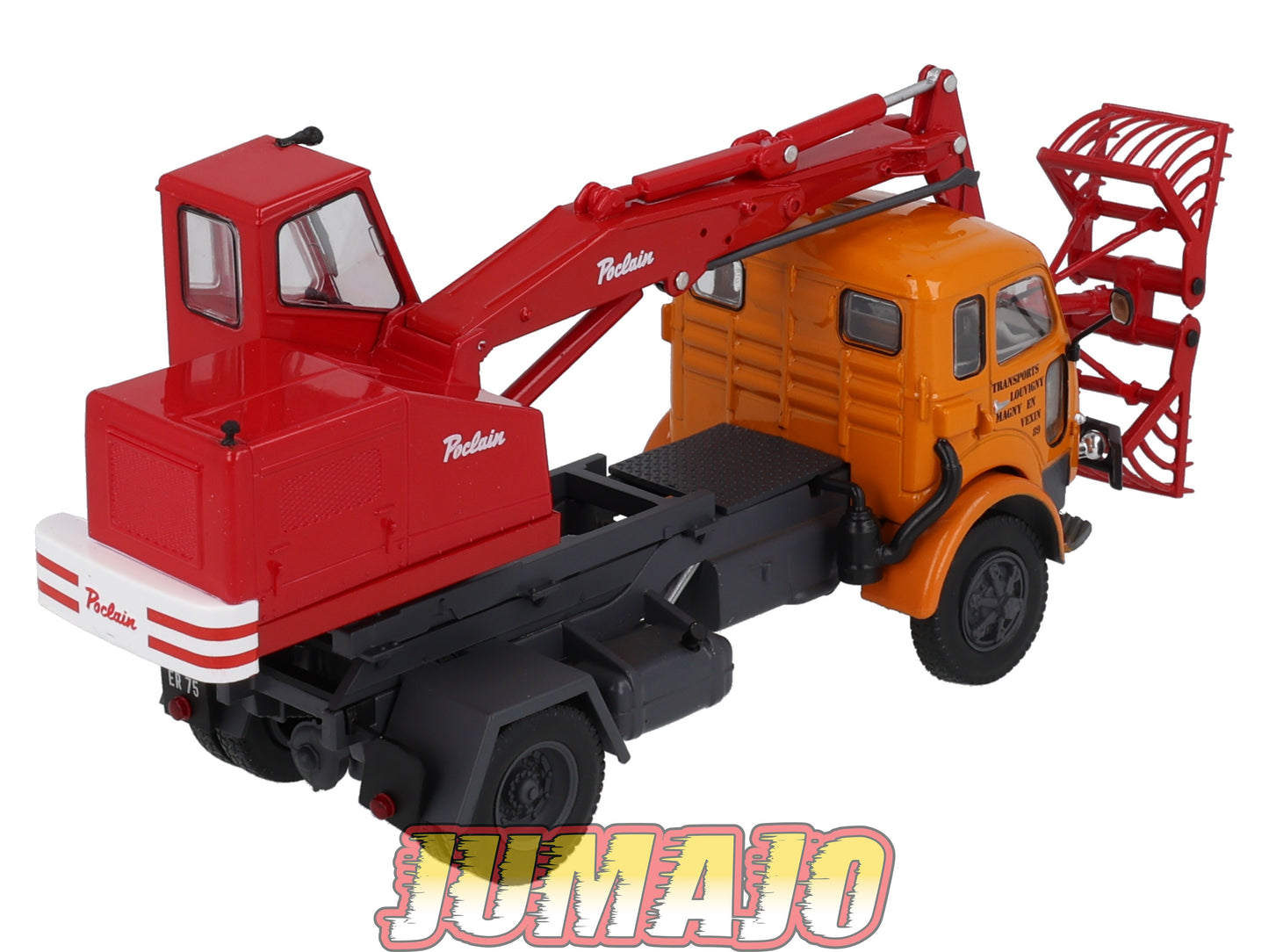 SAV3 CAMIONS 1/43 altaya IXO SAVIEM LRS R 4154 avec grue Poclain