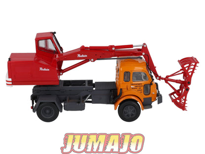 SAV3 CAMIONS 1/43 altaya IXO SAVIEM LRS R 4154 avec grue Poclain