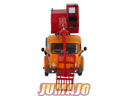 SAV3 CAMIONS 1/43 altaya IXO SAVIEM LRS R 4154 avec grue Poclain