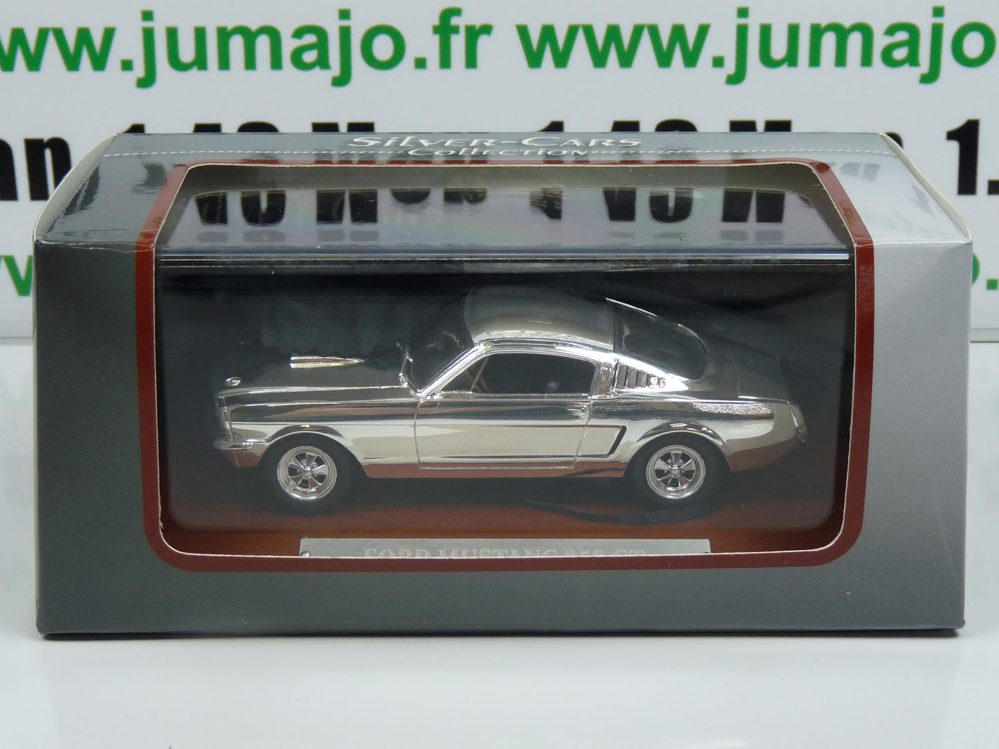 SIL23 VOITURE 1/43 IXO CHROME : Ford Mustang 350 GT