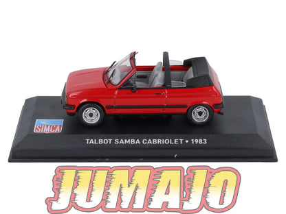 SIM10 Voiture 1/43 IXO Altaya SIMCA Talbot Samba cabriolet 1983