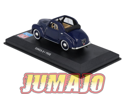 SIM14 Voiture 1/43 IXO Altaya SIMCA 6 1950