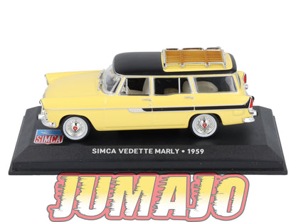 SIM15 Voiture 1/43 IXO Altaya SIMCA Vedette Marly 1959