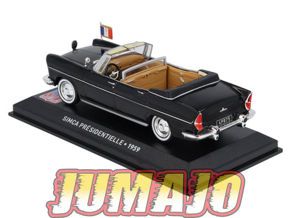 SIM16 Voiture 1/43 IXO Altaya SIMCA Presidentielle 1959