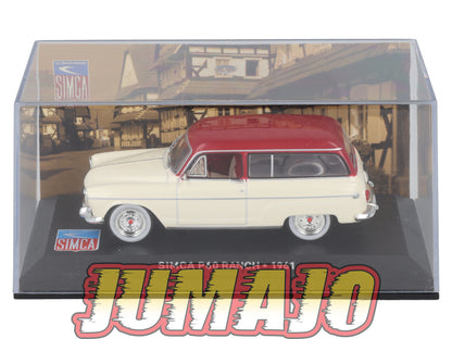 SIM18 Voiture 1/43 IXO Altaya SIMCA P60 Ranch 1961