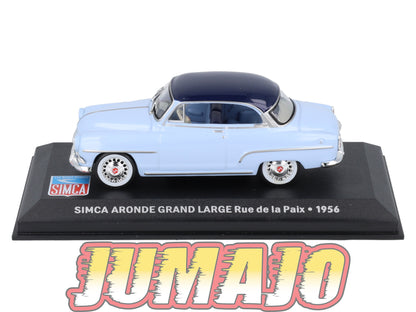 SIM1 Voiture 1/43 IXO Altaya SIMCA Aronde Grand large Rue de la paix 1956