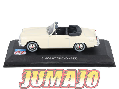 SIM22 Voiture 1/43 IXO Altaya SIMCA Week-end 1955