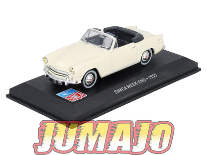 SIM22 Voiture 1/43 IXO Altaya SIMCA Week-end 1955