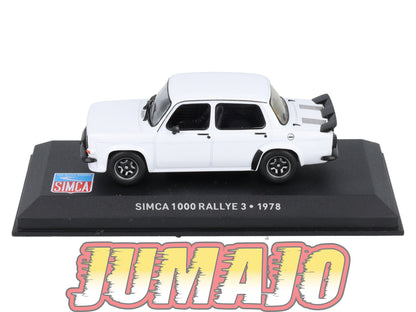 SIM31 Voiture 1/43 IXO Altaya SIMCA 1000 Rallye 3 1978