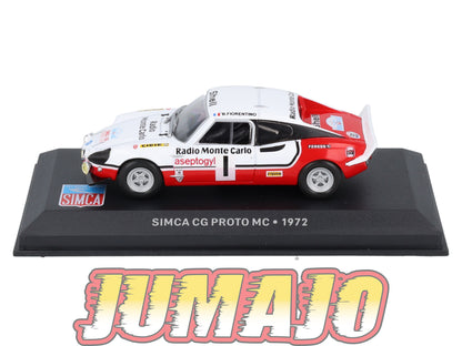 SIM34 Voiture 1/43 IXO Altaya SIMCA CG Proto MC 1972 Radio monte-carlo