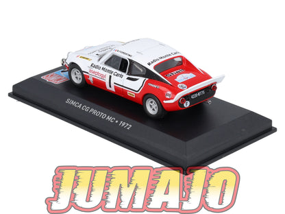 SIM34 Voiture 1/43 IXO Altaya SIMCA CG Proto MC 1972 Radio monte-carlo