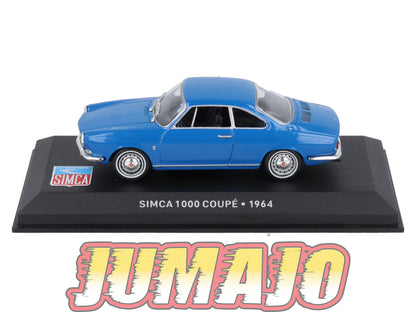 SIM46 Voiture 1/43 IXO Altaya SIMCA 1000 Coupe 1964