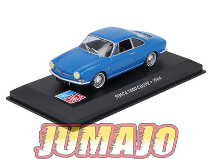 SIM46 Voiture 1/43 IXO Altaya SIMCA 1000 Coupe 1964