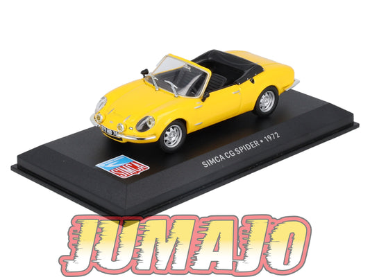 SIM49 Voiture 1/43 IXO Altaya SIMCA CG Spider Cabriolet 1972