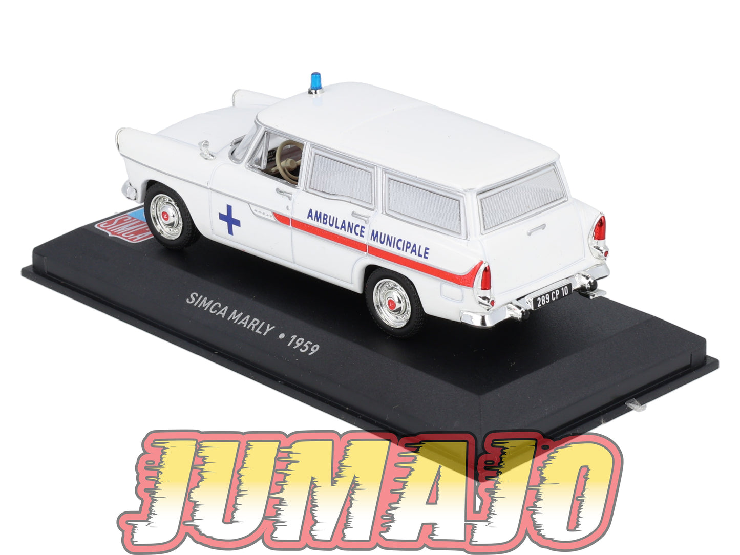 SIM63 Voiture 1/43 IXO Altaya SIMCA Marly Ambulance municipale 1959