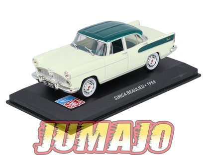 SIM67 Voiture 1/43 IXO Altaya SIMCA Beaulieu 1958