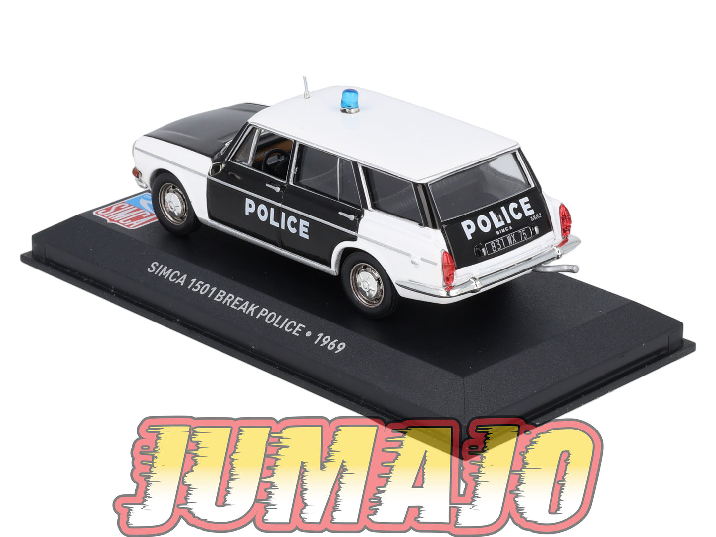 SIM68 Voiture 1/43 IXO Altaya SIMCA 1501 Break police 1969