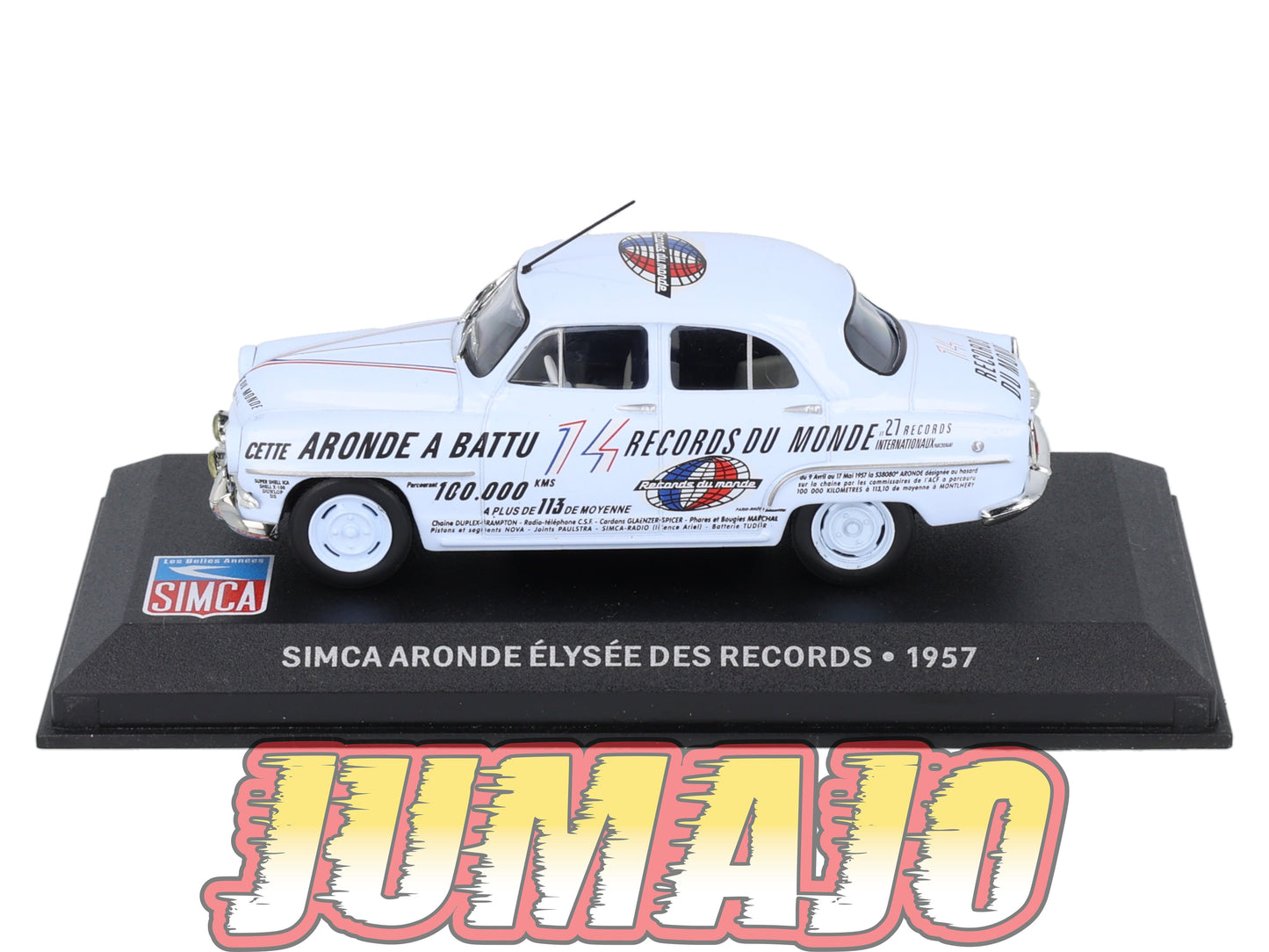 SIM86 Voiture 1/43 IXO Altaya SIMCA Aronde Elysee des records 1957