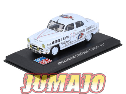 SIM86 Voiture 1/43 IXO Altaya SIMCA Aronde Elysee des records 1957