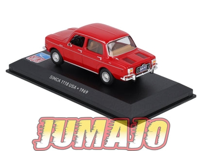 SIM89 Voiture 1/43 IXO Altaya SIMCA 1118 USA ( Simca 1000 ) 1969