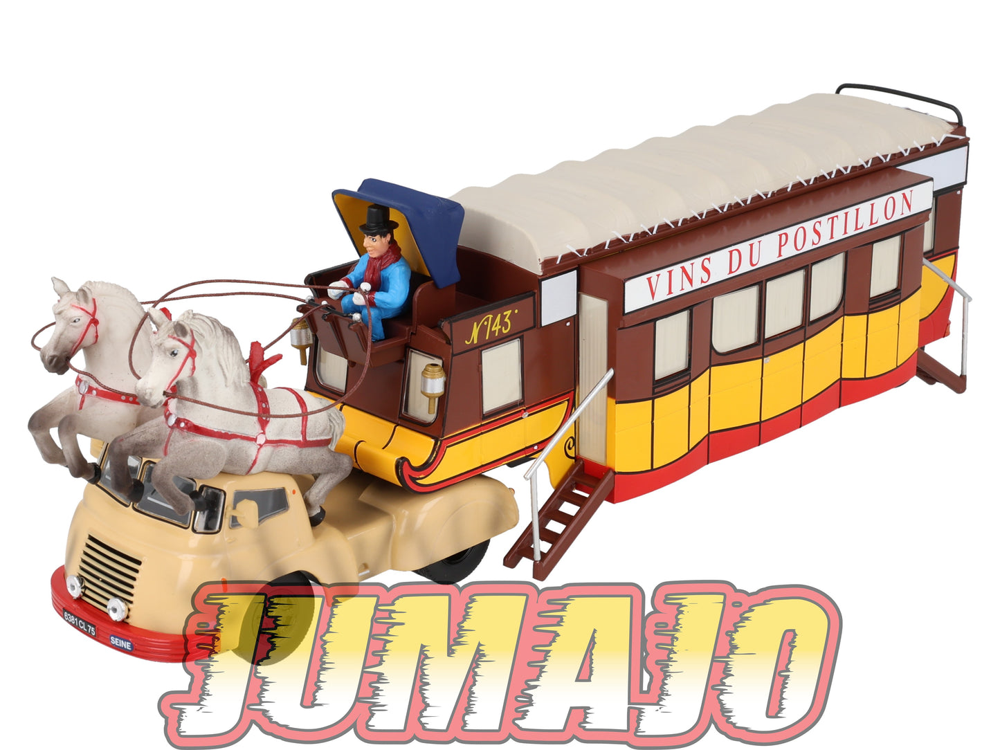 SMI801 SEMI REMORQUE 1/43 Hachette Collections BERLIET TLB19 Vins Du Postillon