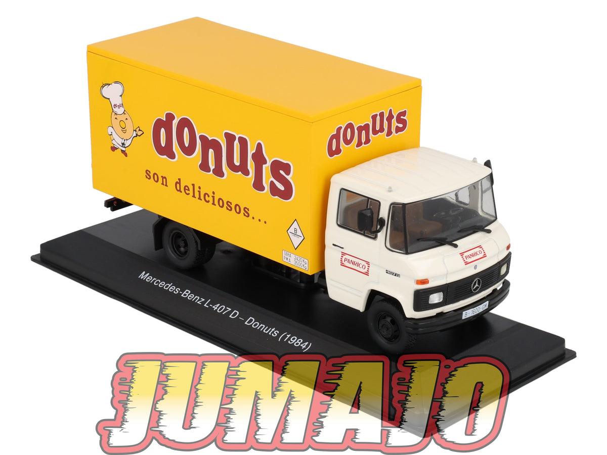 SSP22 1/43 SALVAT véhicules Livraison ESPAGNE : Mercedes-Benz L-407 D 1984 Donuts