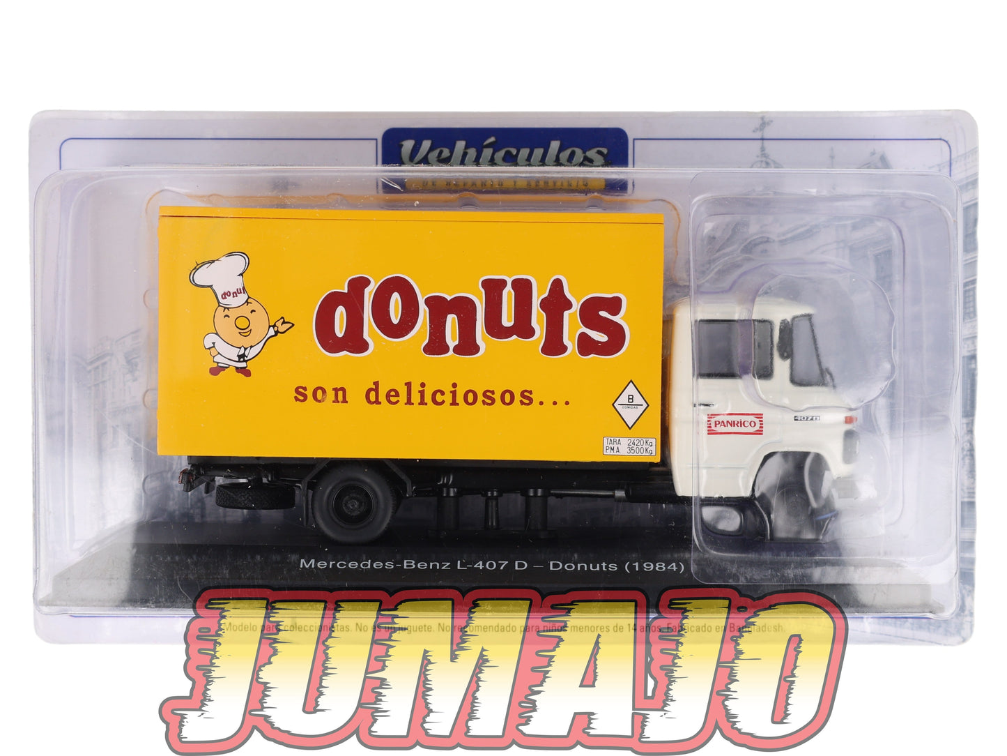 SSP22 1/43 SALVAT véhicules Livraison ESPAGNE : Mercedes-Benz L-407 D 1984 Donuts