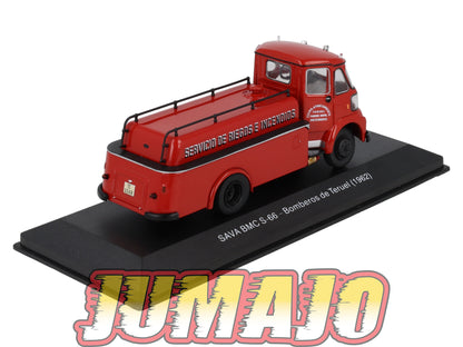 SSP26 1/43 SALVAT véhicules Pompiers ESPAGNE : SAVA BMC S-66 1988 Bomberos Zaragoza