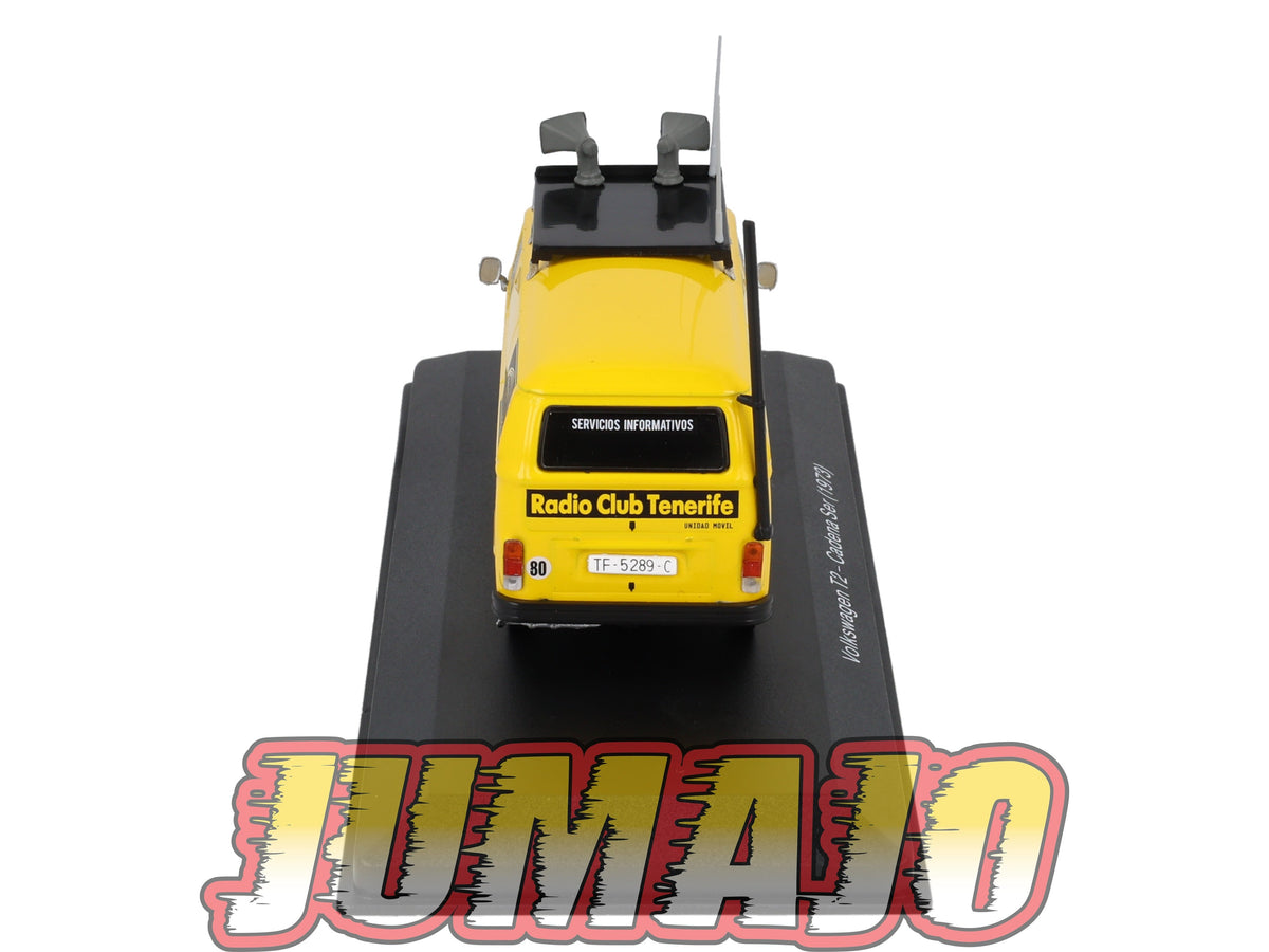 SSP32 1/43 SALVAT véhicules ESPAGNE : VOLKSWAGEN T2 1973 Radio club Ténérife