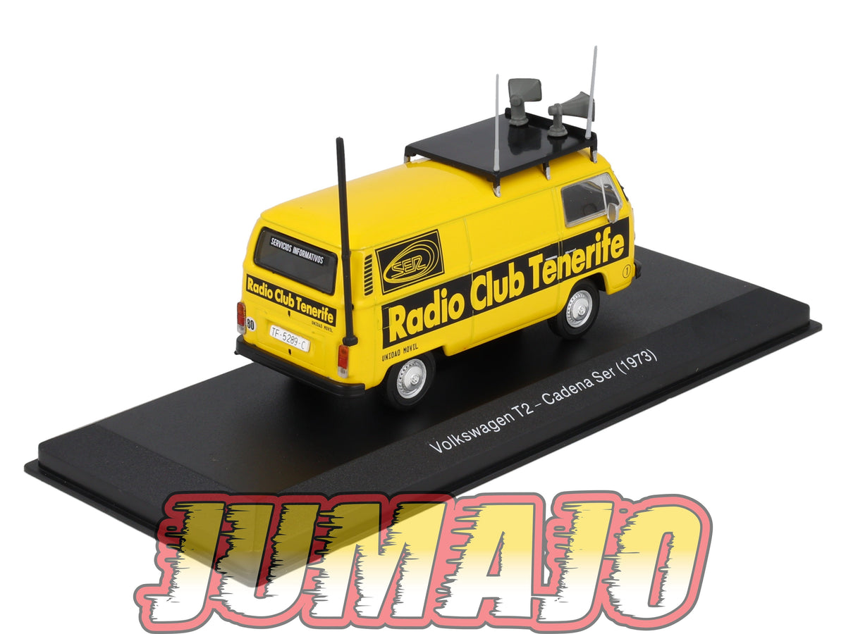 SSP32 1/43 SALVAT véhicules ESPAGNE : VOLKSWAGEN T2 1973 Radio club Ténérife
