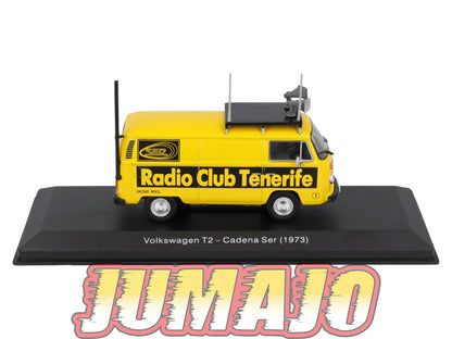 SSP32 1/43 SALVAT véhicules ESPAGNE : VOLKSWAGEN T2 1973 Radio club Ténérife