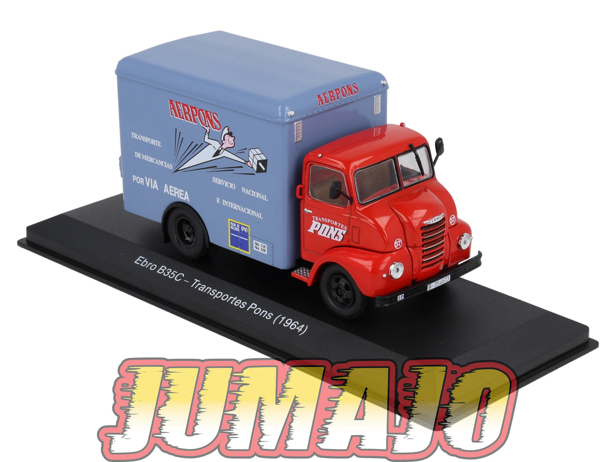 SSP40 1/43 SALVAT véhicules Livraison ESPAGNE : Ebro B35C 1966 Transportes PONS