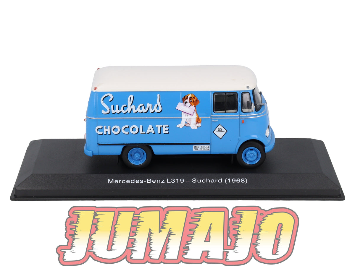 SSP56 1/43 SALVAT véhicules Livraison ESPAGNE : Mercedes-Benz L319 1968 Chocolate Suchard