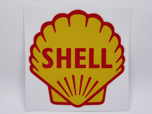 STK26 Sticker Autocollant : logo Shell largeur environ 11 cm hauteur environ 11 cm