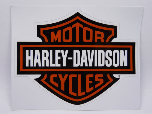 STK27 Sticker Autocollant : logo Harley-Davidson largeur environ 12.9 cm hauteur environ 10.1 cm