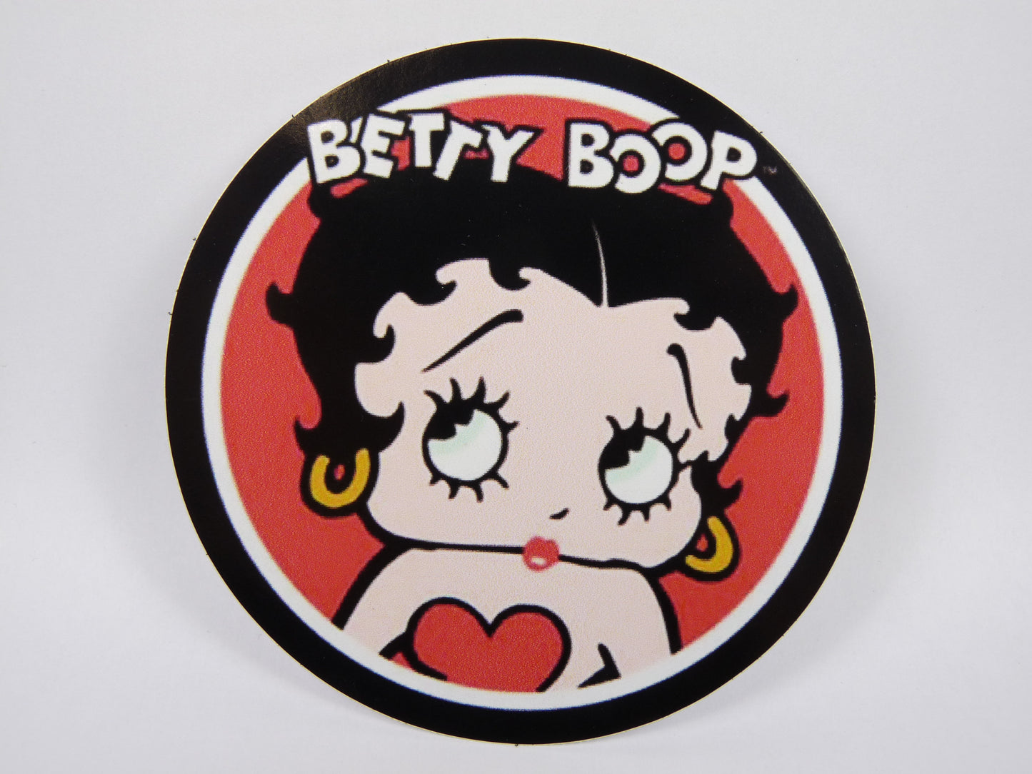 STK38 Sticker Autocollant : logo Betty Boop Rond Diamètre 9.8 cm