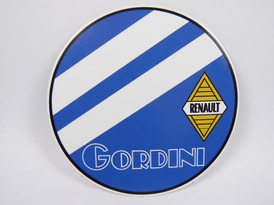 STK44 Sticker Autocollant : logo Renault Gordini Rond Diamètre 10 cm