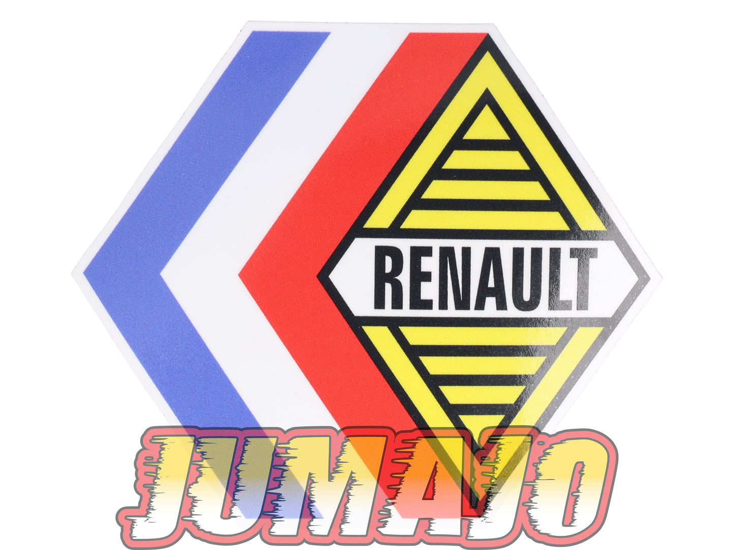 STK51 Sticker Autocollant Logo RENAULT Largeur 11.8 cm hauteur 10.2 cm
