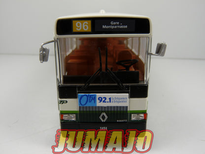 SUB109 BUS IXO Hachette 1/43 : Renault VI SC10R France n°96 Gare Montparnasse