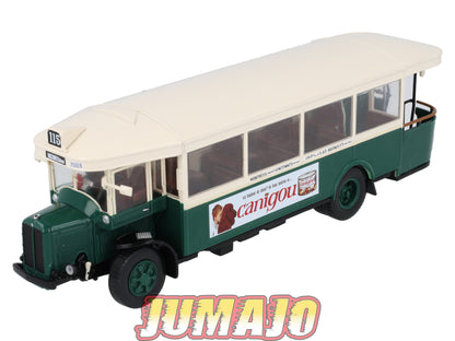 SUB29 Bus 1/43 IXO Hachette : RENAULT TN6 C2 Canigou 1934 Ligne 115 Vincennes (Château)