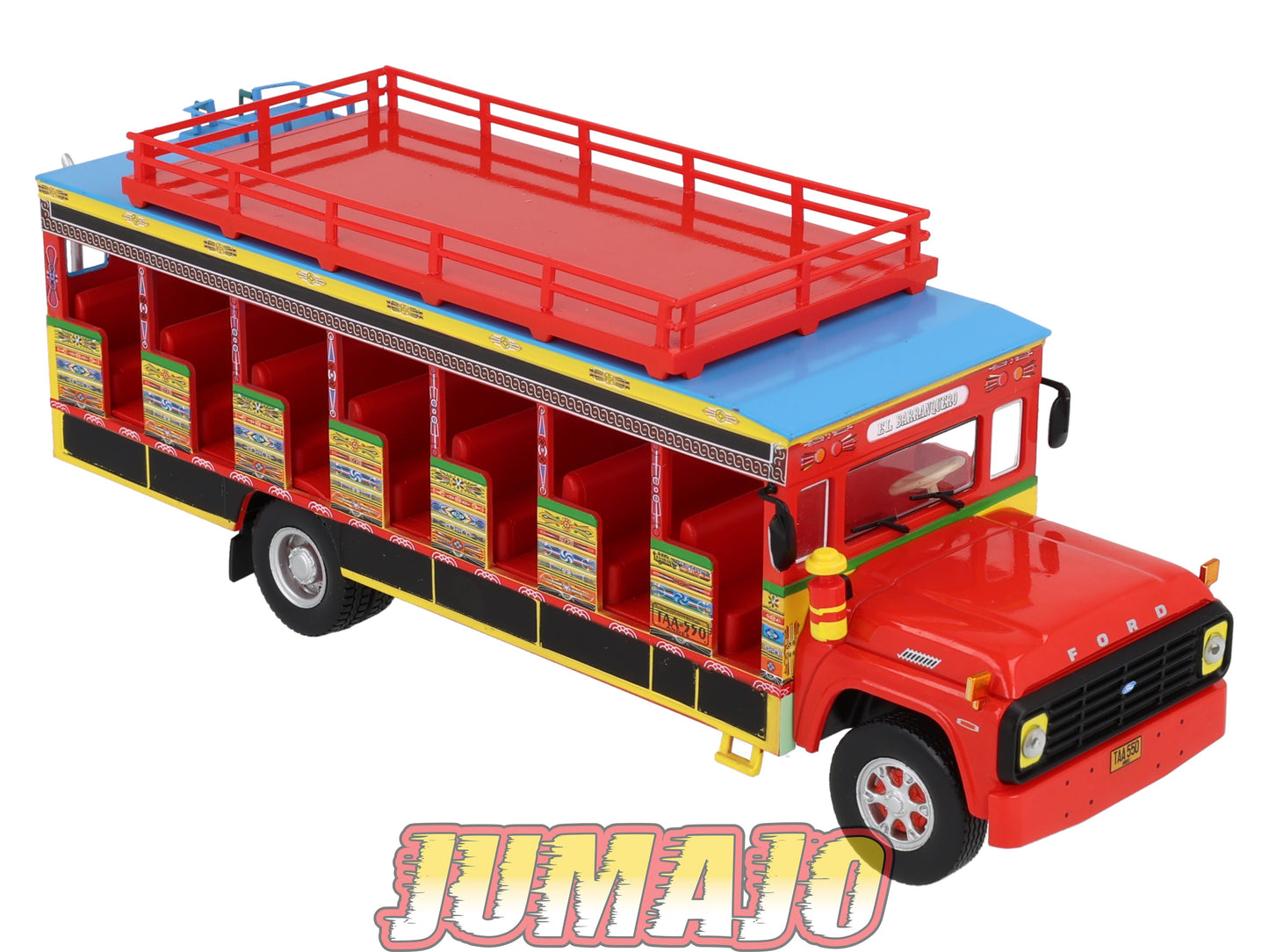 SUB43 Bus 1/43 IXO Hachette FORD F-600 Chiva El Barranquero