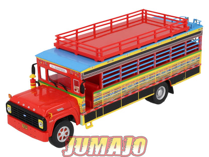 SUB43 Bus 1/43 IXO Hachette FORD F-600 Chiva El Barranquero