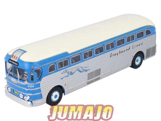 BUS54 Bus 1/43 IXO Hachette GMC PD-3751 Greyhound San Francisco
