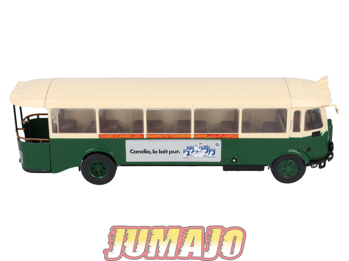 SUB55 Bus 1/43 IXO Hachette : RENAULT TN4H 1936-72 Candia Ligne 21 Porte De Gentilly