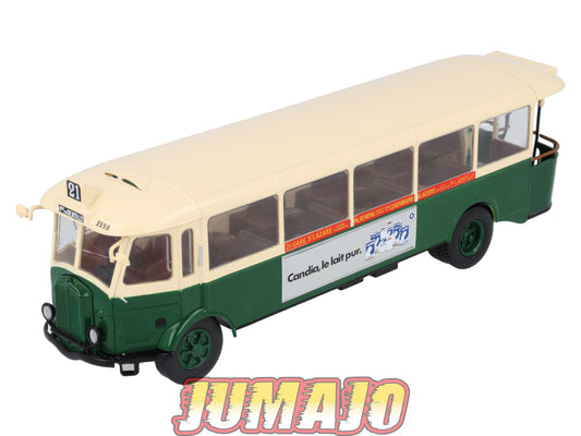 SUB55 Bus 1/43 IXO Hachette : RENAULT TN4H 1936-72 Candia Ligne 21 Porte De Gentilly