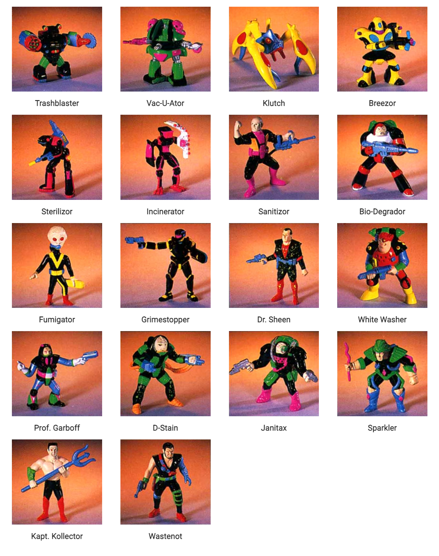 BLI63 Figurine PVC GALOOB 1991 Trash Bag Bunch 12cm