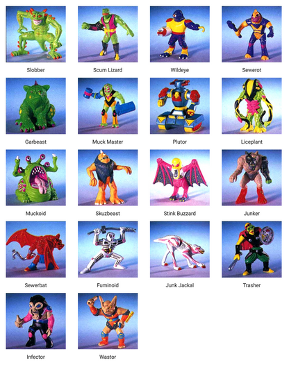 BLI63 Figurine PVC GALOOB 1991 Trash Bag Bunch 12cm